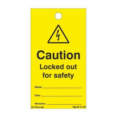 Caution Locked Out Lockout Tagout Tags
